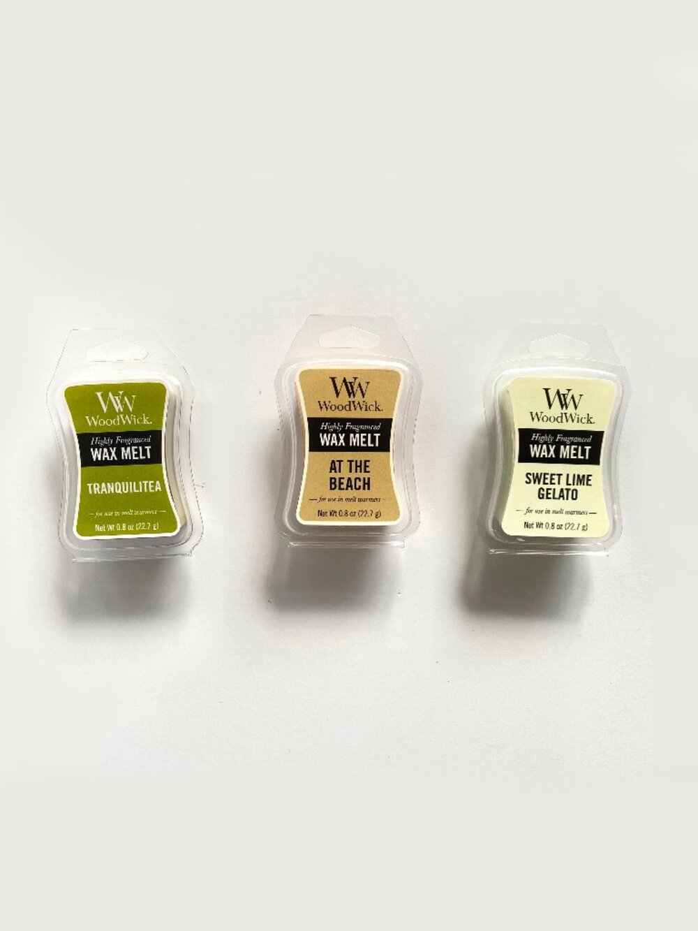 WoodWick Fragranced Wax Melts .8 Oz Variety Lot Of 3 USA Made